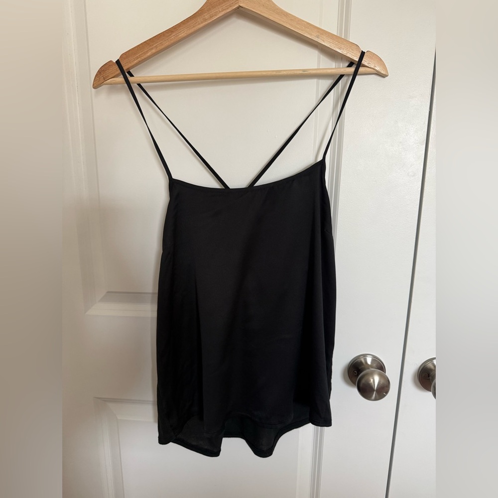 Victoria’s Secret Black Women's Top Silk and Cotton Size M